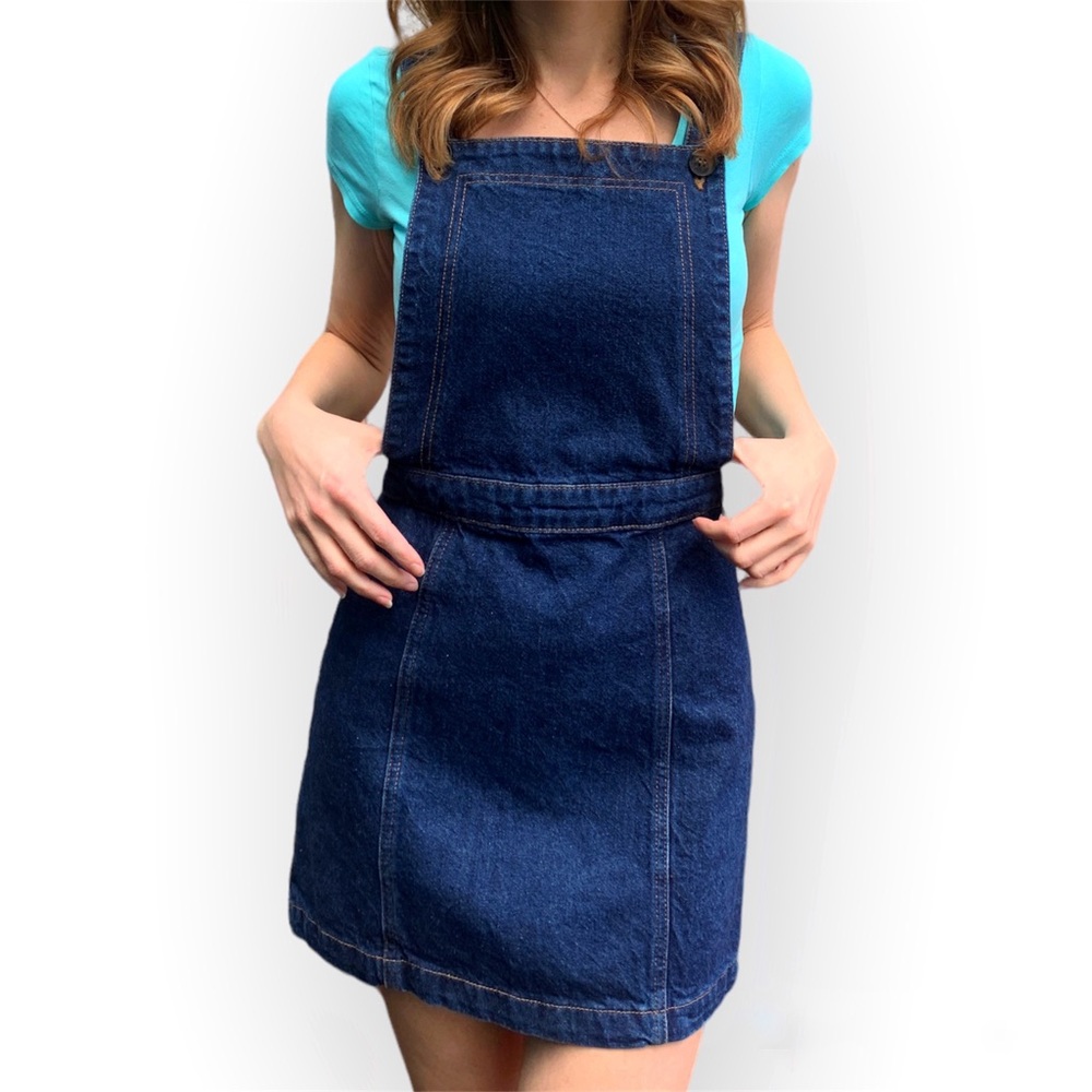 TopShop | Denim Overall Dress